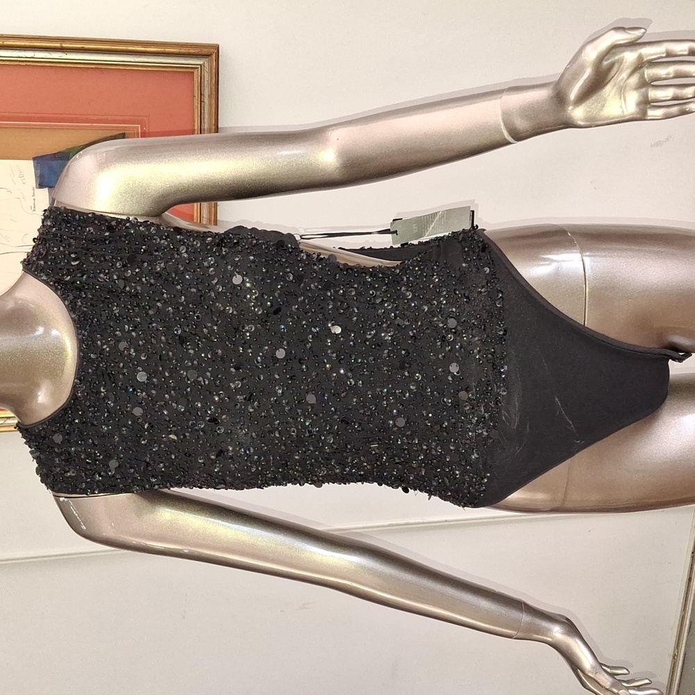 Vintage YSL inspired beaded bodysuit
